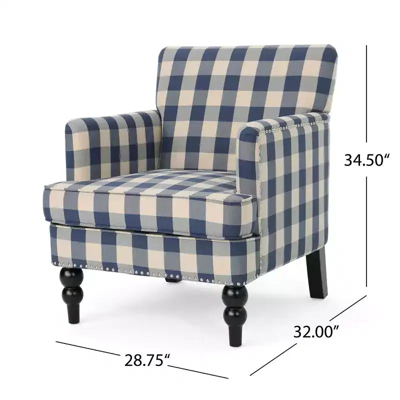 Christopher Knight Home Harrison moderner Clubsessel mit Stoffbezug und Nagelkopfverzierung