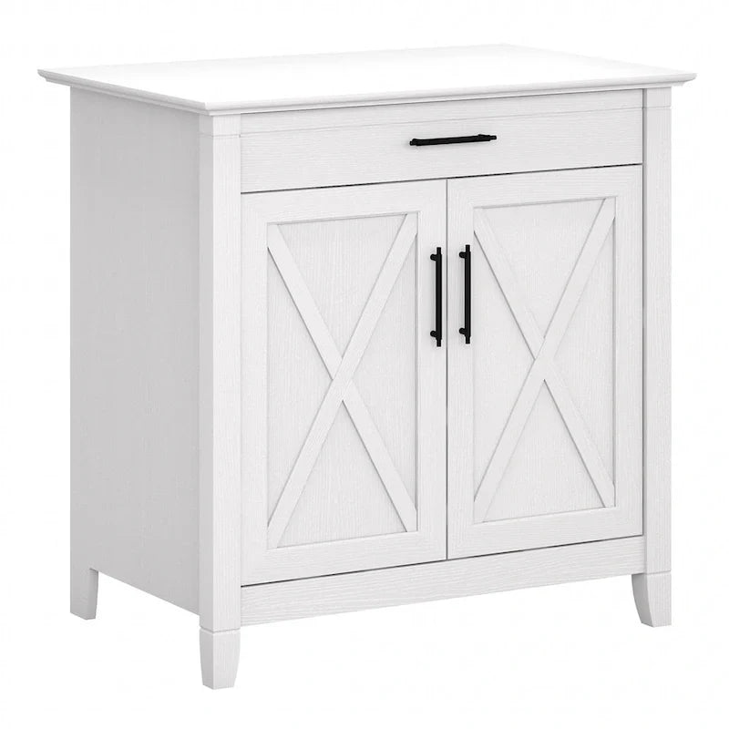 Bureau secrétaire Key West avec meuble de rangement, par Bush Furniture