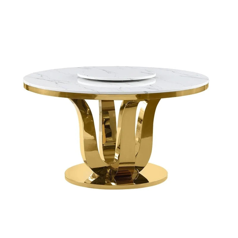 Conjunto de jantar redondo de 5 peças Best Quality Furniture D325-SC324-7