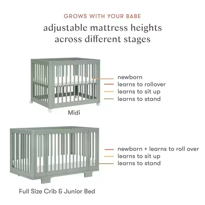 Berço convertível Babyletto Yuzu 8 em 1 com kits de conversão para todas as fases