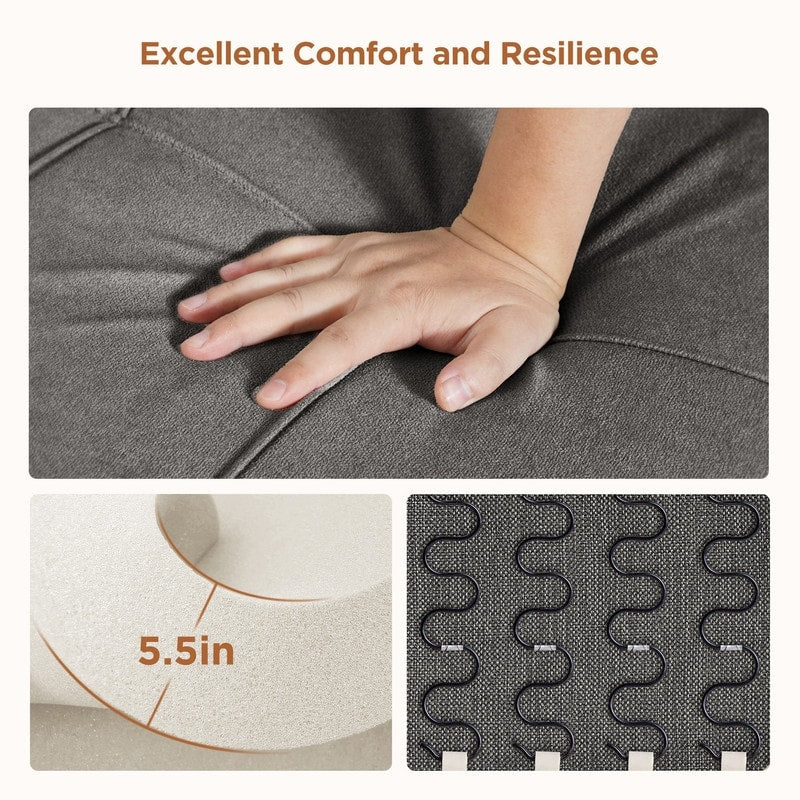 Sofá-cama ajustável 3 em 1, sofá-cadeira extraível, cama dobrável convertível para a sala de estar