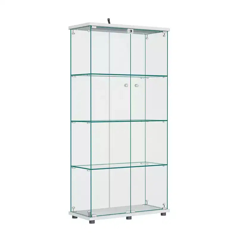 Vitrine d’exposition en verre de 64,5 x 32 avec serrure