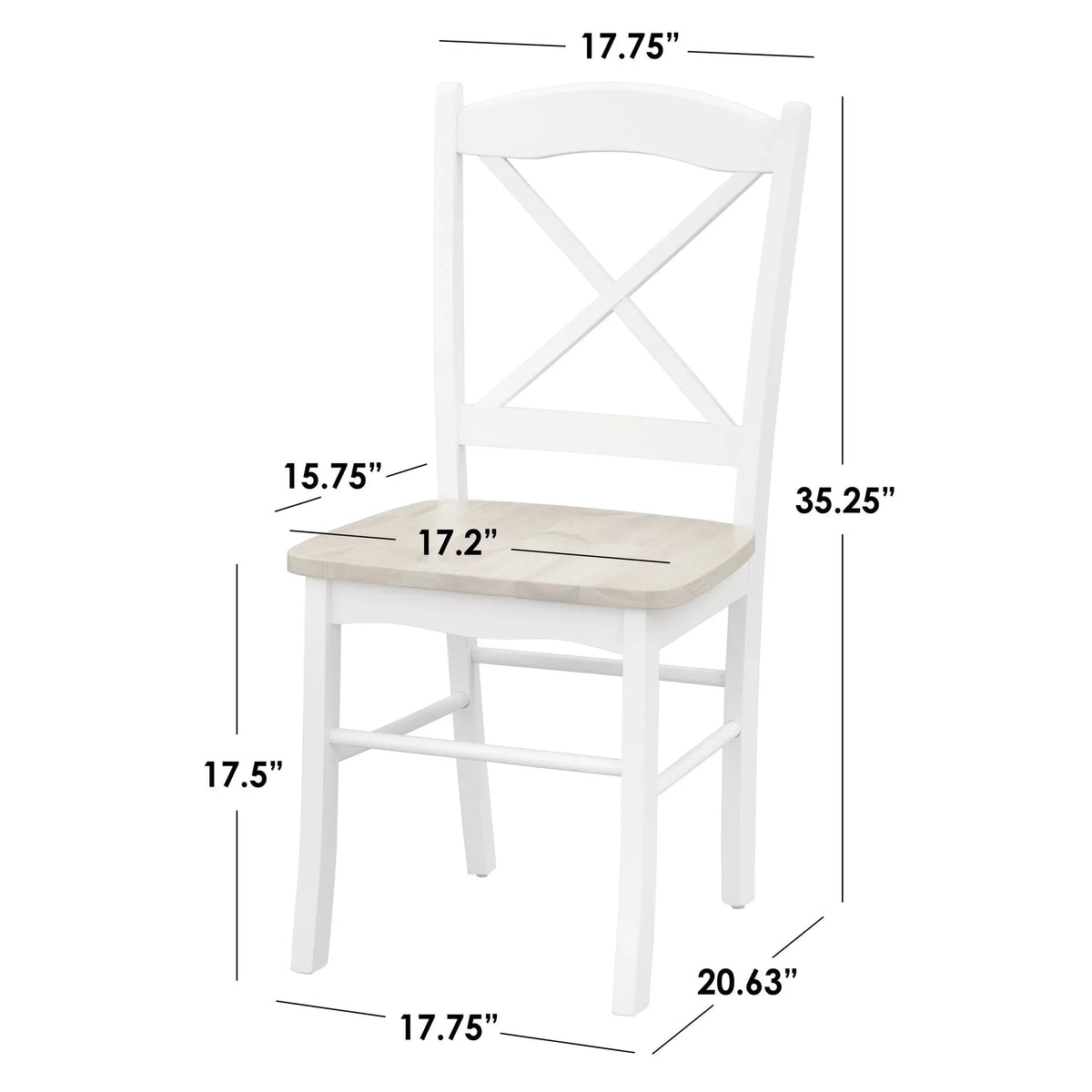 Sedie da pranzo Country Cottage Simple Living (set di 2)