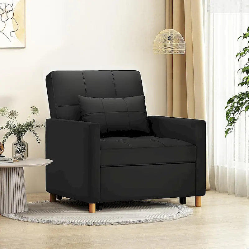 AECOJOY 3-in-1 slaapbankstoel met kussen en verstelbare rugleuning