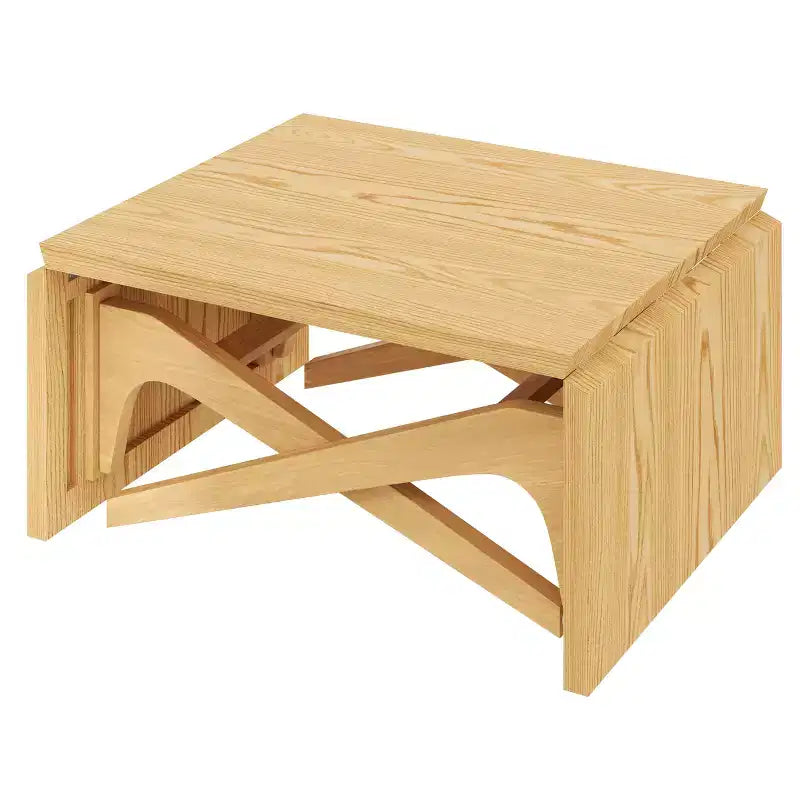 Table basse 2-en-1, table à manger extensible, table à hauteur réglable pour la maison et le bureau, gain de place - ModernLuxe