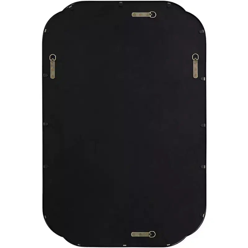 Specchio da parete Double Radius opaco nero 24 x 36 1/4