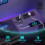 Mobile Porta TV da 55 pollici a LED, Consolle Multimediale Moderna con Presa di Corrente