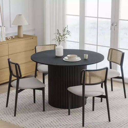 PexFix 46 Round Solid Wood Dining Table Kitchen Tables