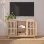 Madia Mid-Century Moderna in Legno Massello con 2 Ante
