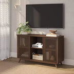 Madia Mid-Century Moderna in Legno Massello con 2 Ante