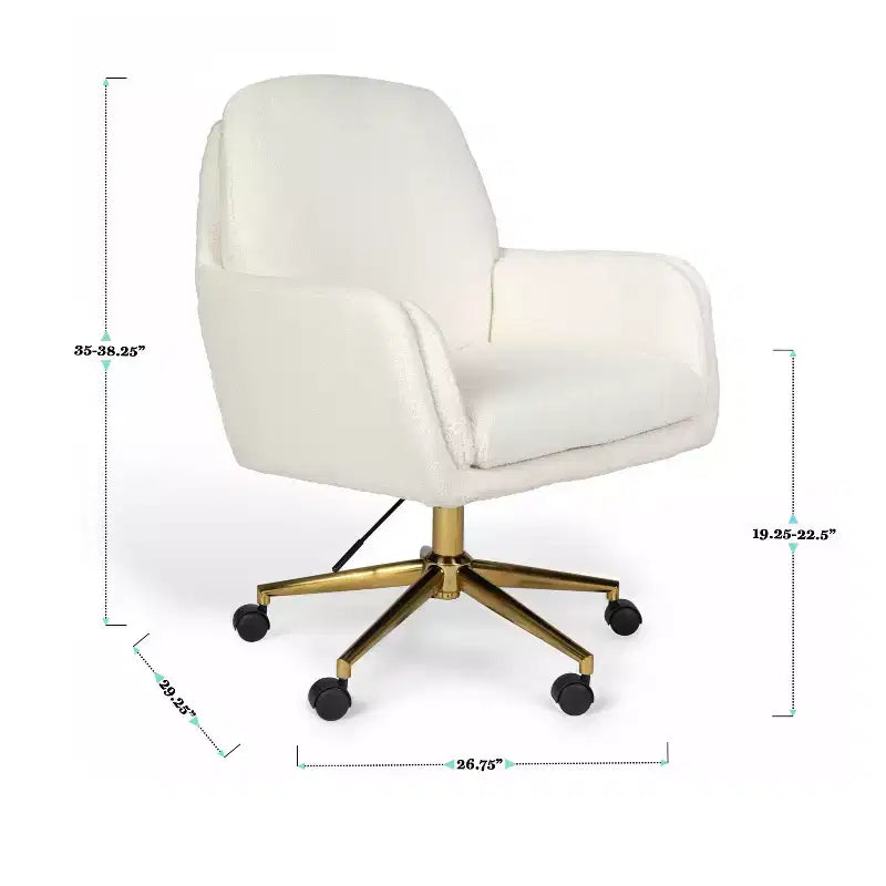 Sedia da ufficio imbottita Clara