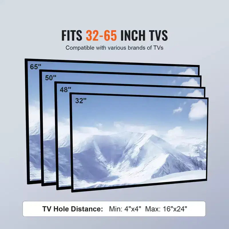 Supporto per TV, piedistallo TV alto e girevole per TV da 32 a 65 pollici