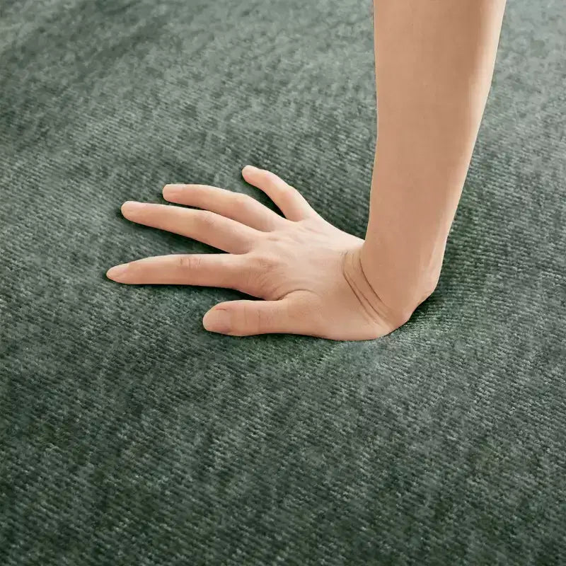 Pouf contenitore compatto in velluto