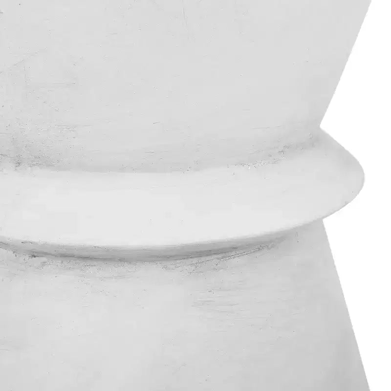 Tavolino da Esterno in Cemento Leggero Design Moderno Scultoreo, Resistente alle Intemperie e Facile da Spostare per Patio, Balcone o Giardino