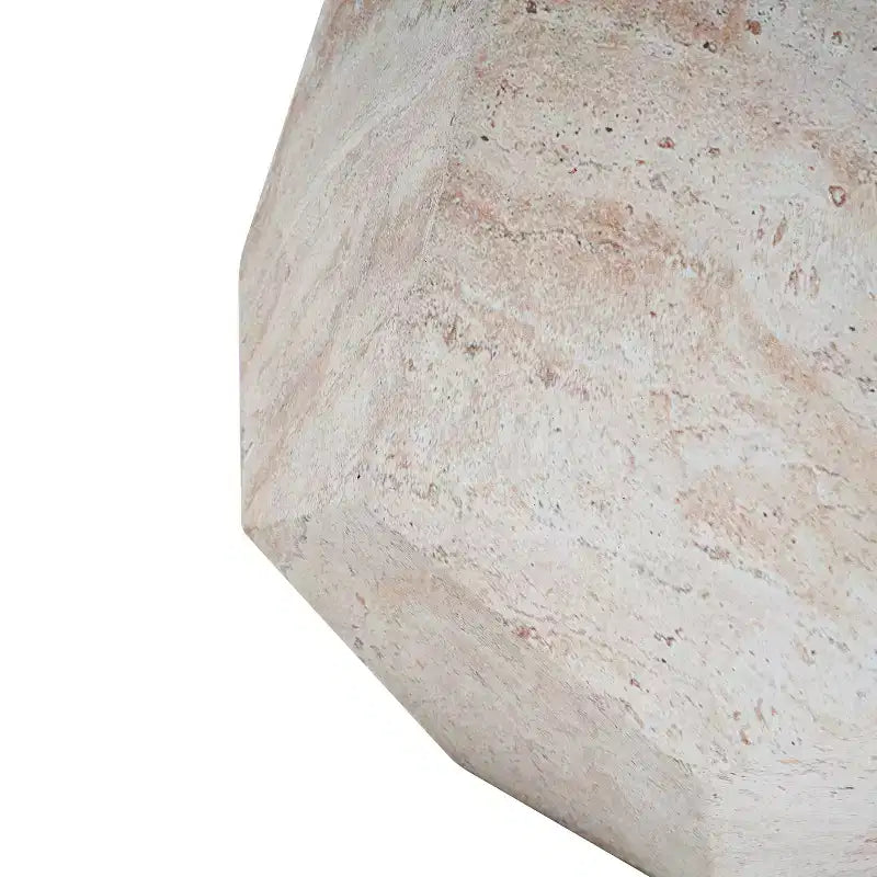 Tavolino da Esterno in Cemento Leggero Design Moderno Scultoreo, Resistente alle Intemperie e Facile da Spostare per Patio, Balcone o Giardino