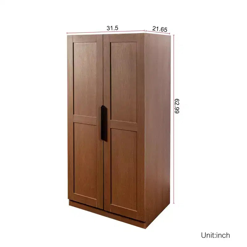 Mobile da Cucina Dispensa da 160 cm con Ante e Ripiani, Armadio Contenitore Indipendente per Sala da Pranzo, Credenza