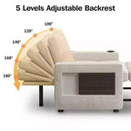 Poltrona Letto 3 in 1, Divano Letto Trasformabile Estraibile Largo 108 cm