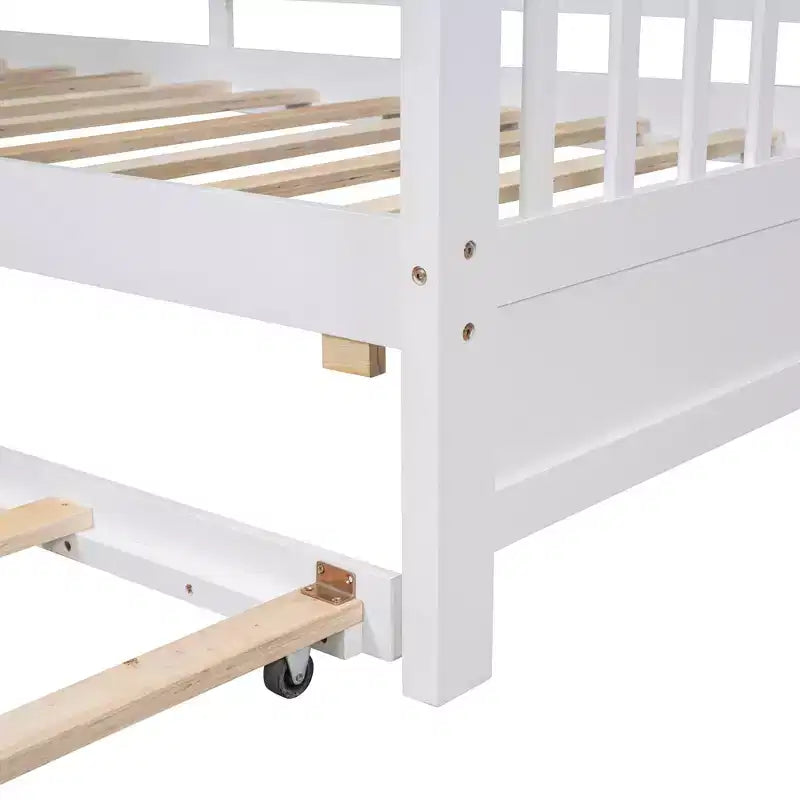 Letto a casetta una piazza con letto estraibile Design Moderno per Bambini