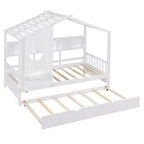 Letto a casetta una piazza con letto estraibile Design Moderno per Bambini