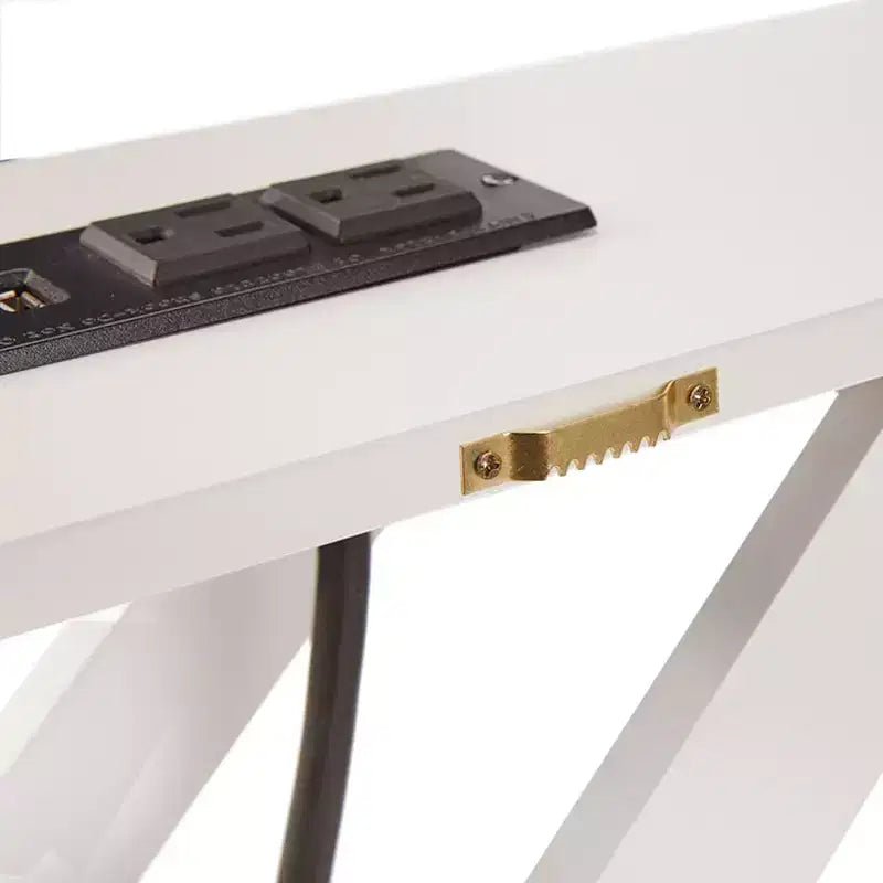 Consolle Stretta con Presa Integrata 33H