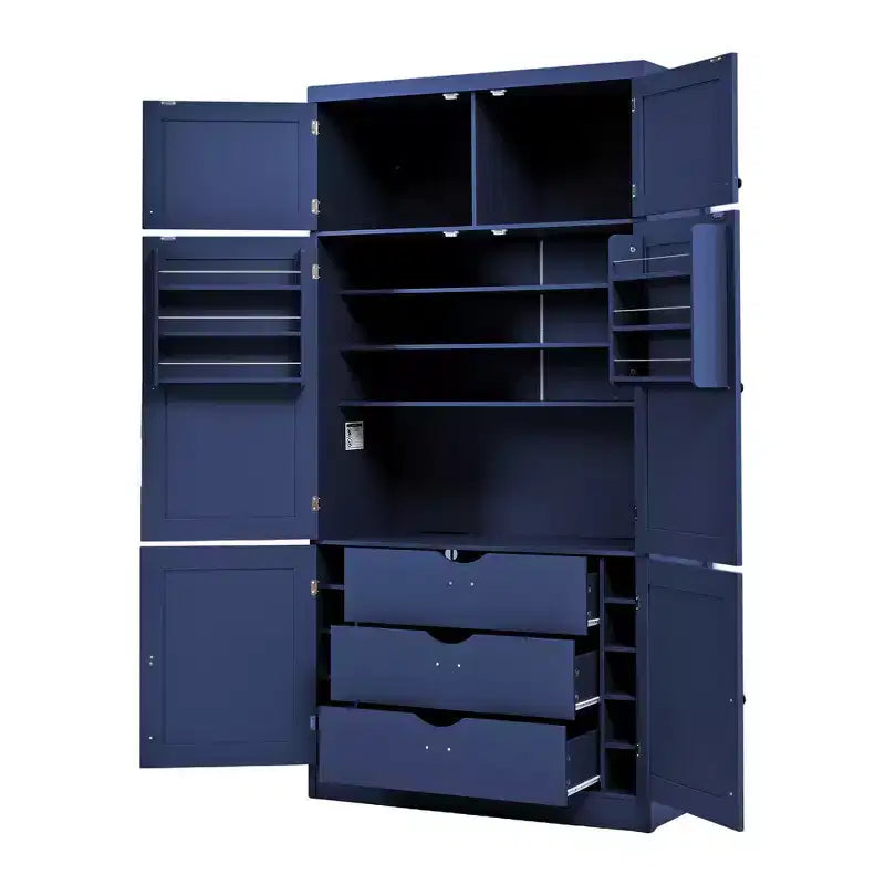 Dispensa da cucina autoportante alta 203,4 cm, buffet, armadio contenitore grande