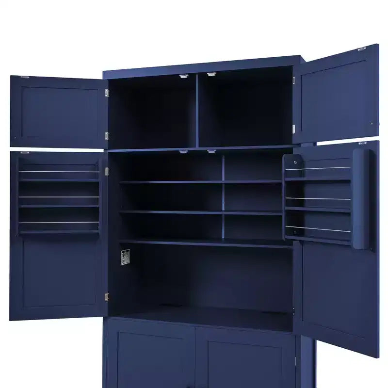 Dispensa da cucina autoportante alta 203,4 cm, buffet, armadio contenitore grande
