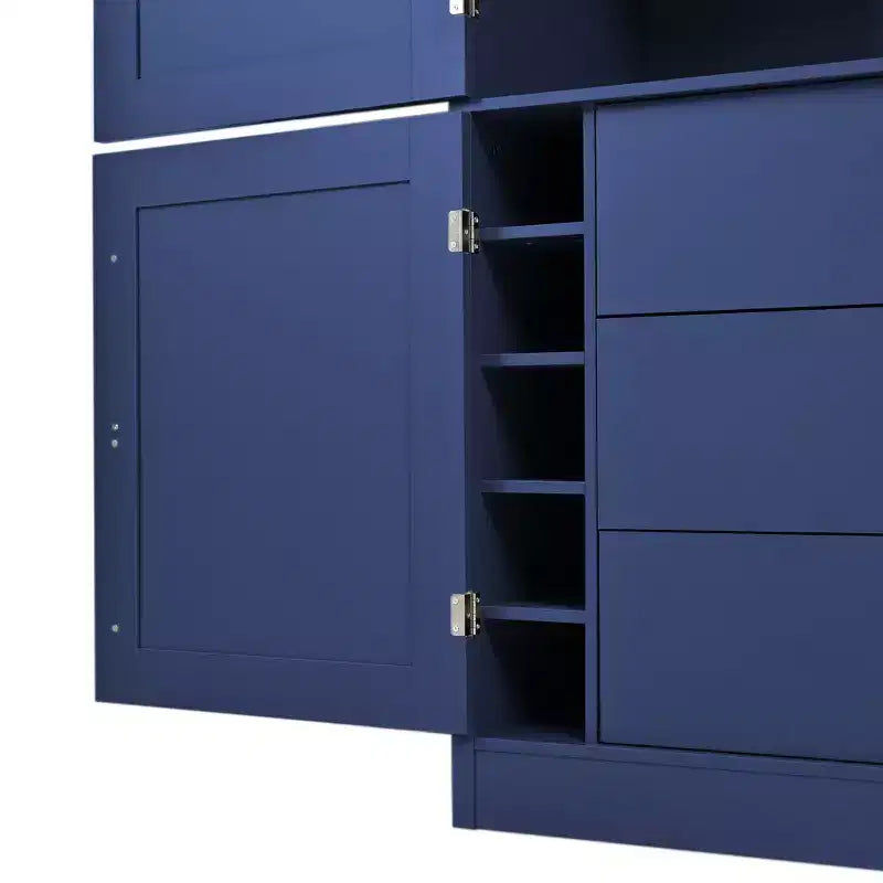 Dispensa da cucina autoportante alta 203,4 cm, buffet, armadio contenitore grande