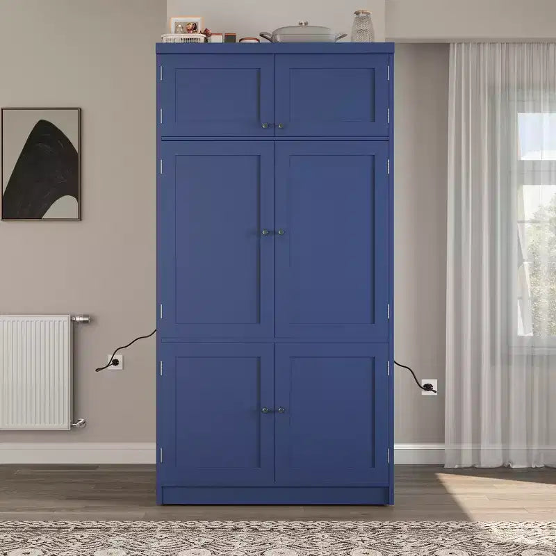 Dispensa da cucina autoportante alta 203,4 cm, buffet, armadio contenitore grande