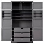Dispensa da cucina autoportante alta 203,4 cm, buffet, armadio contenitore grande