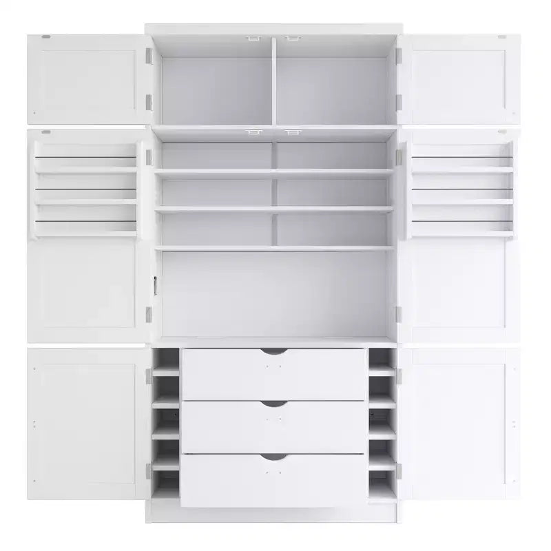 Dispensa da cucina autoportante alta 203,4 cm, buffet, armadio contenitore grande