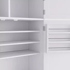 Dispensa da cucina autoportante alta 203,4 cm, buffet, armadio contenitore grande