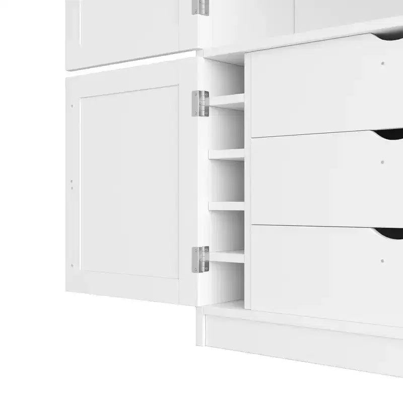 Dispensa da cucina autoportante alta 203,4 cm, buffet, armadio contenitore grande