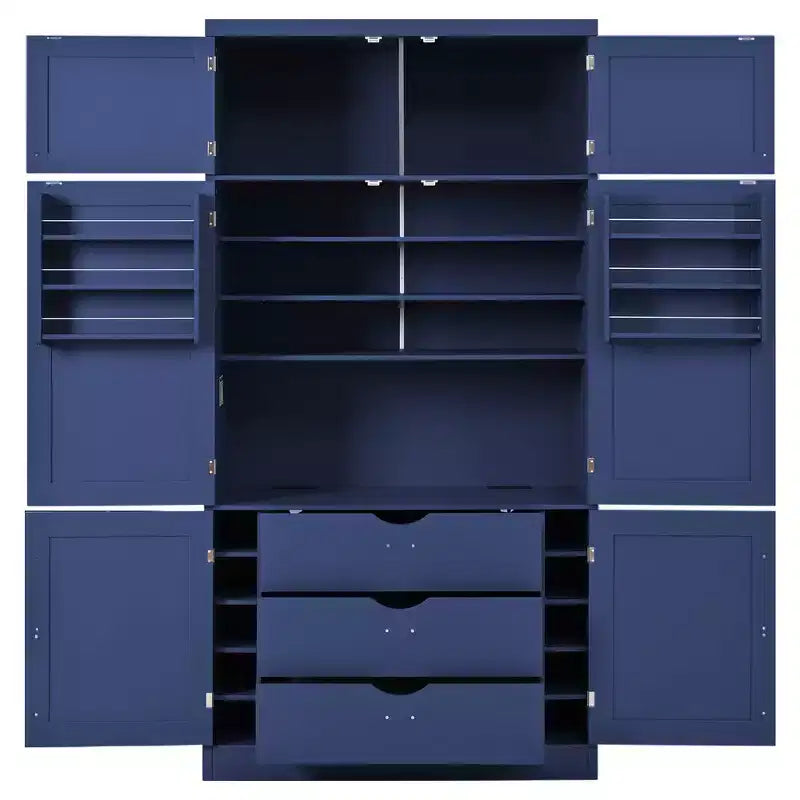 Dispensa da cucina autoportante alta 203,4 cm, buffet, armadio contenitore grande