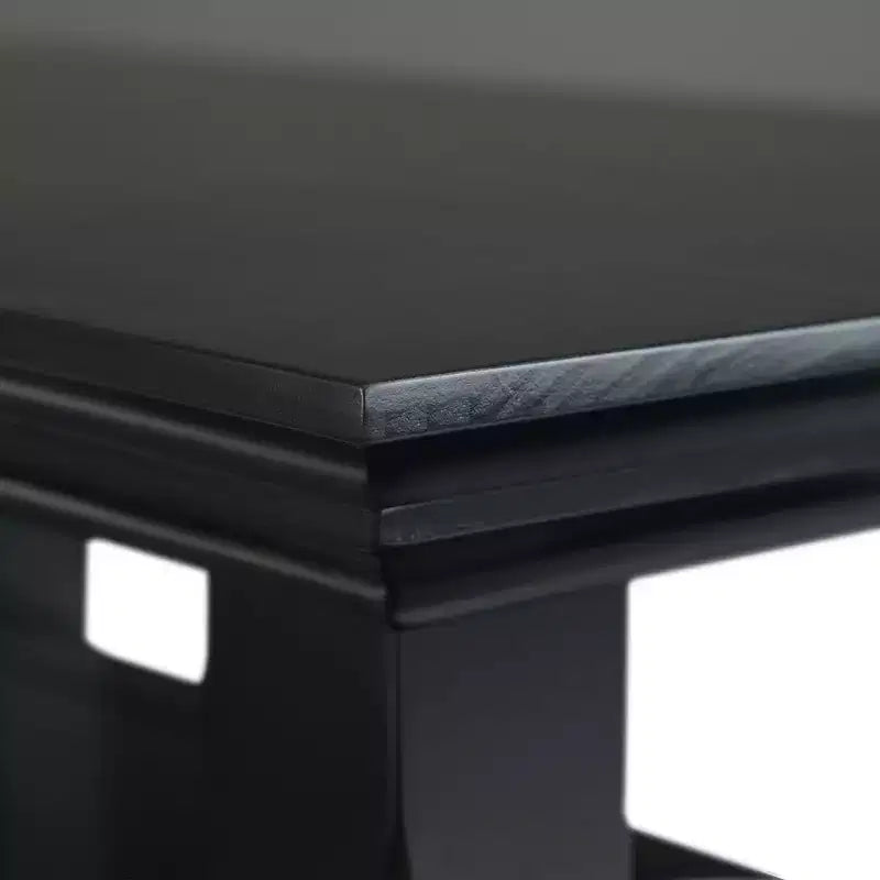 Tavolino stretto transizionale in legno massello Normandy, larghezza 14 pollici