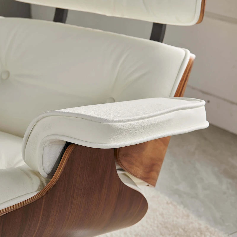 Mid Century Modern Leather Lounge Chair Armchair Recliner