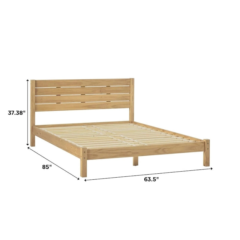 Giroletto Queen Size Minimalista, Legno Massello di Pino