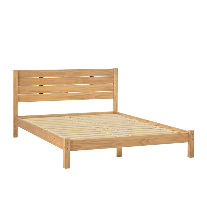 Giroletto Queen Size Minimalista, Legno Massello di Pino