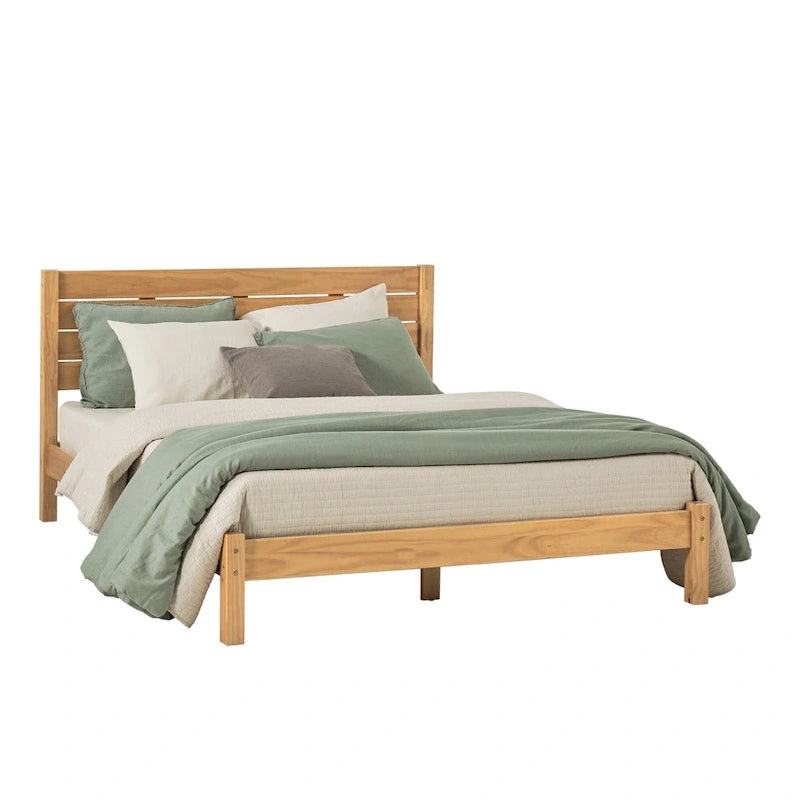 Giroletto Queen Size Minimalista, Legno Massello di Pino