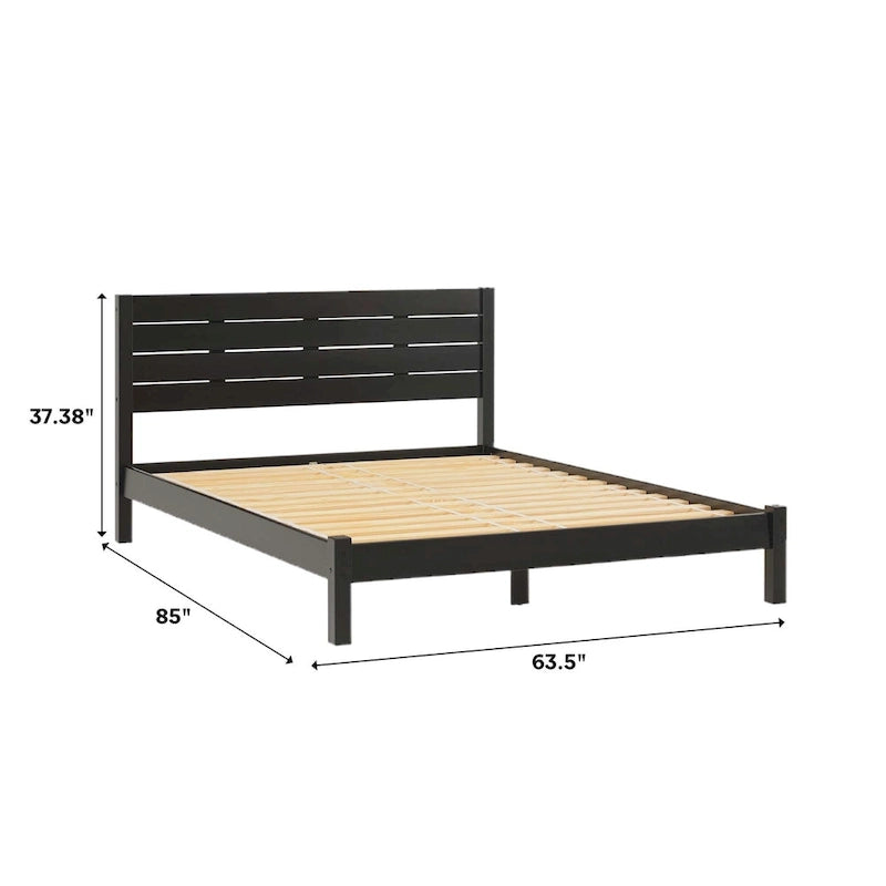 Giroletto Queen Size Minimalista, Legno Massello di Pino