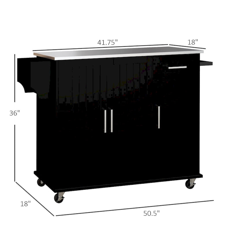 Isola cucina con contenitore (sgabello non incluso)