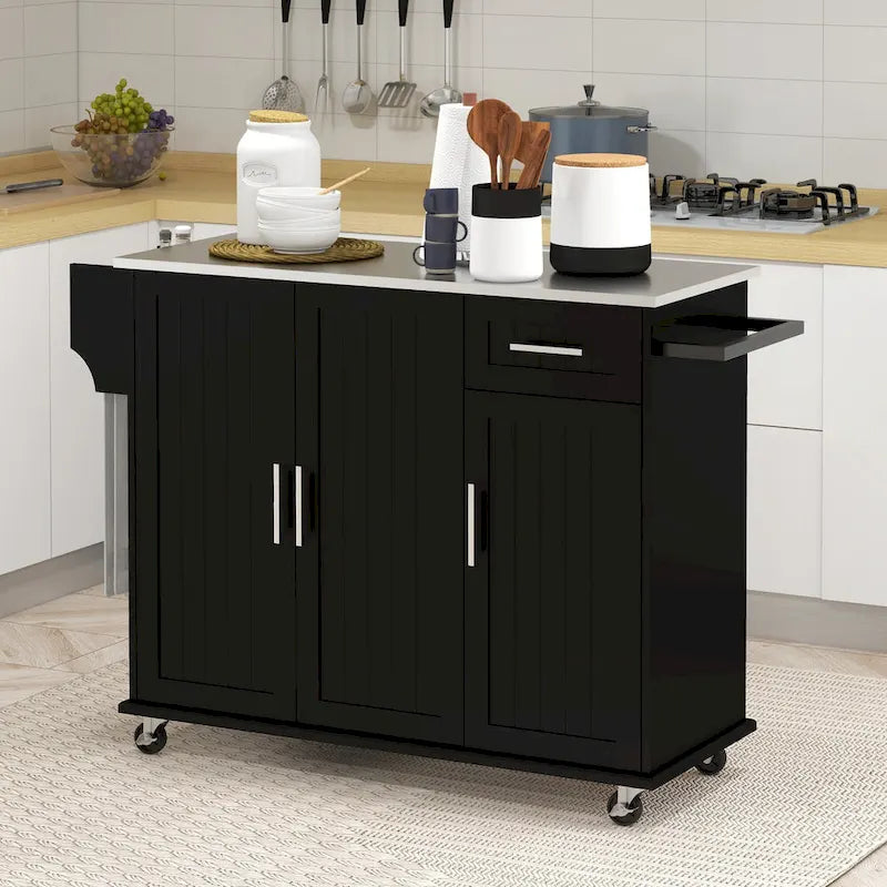 Isola cucina con contenitore (sgabello non incluso)
