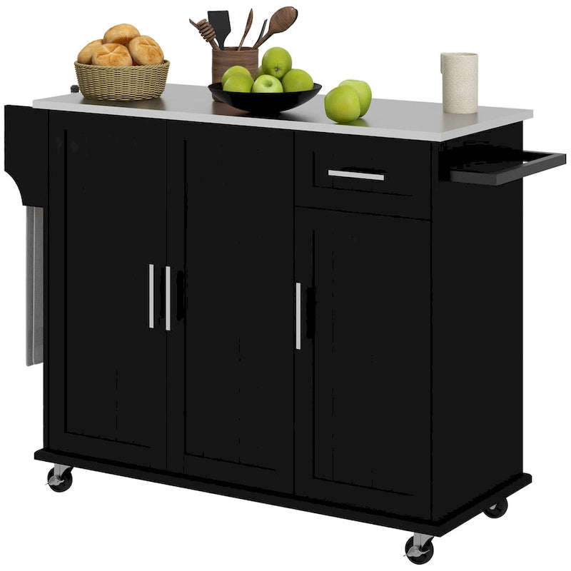 Isola cucina con contenitore (sgabello non incluso)