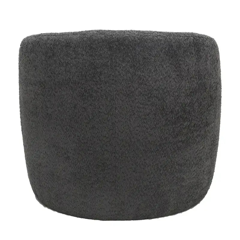 Boucle Upholstered Accent Chair with Curved Back, Plush Seating and No Assembly Required