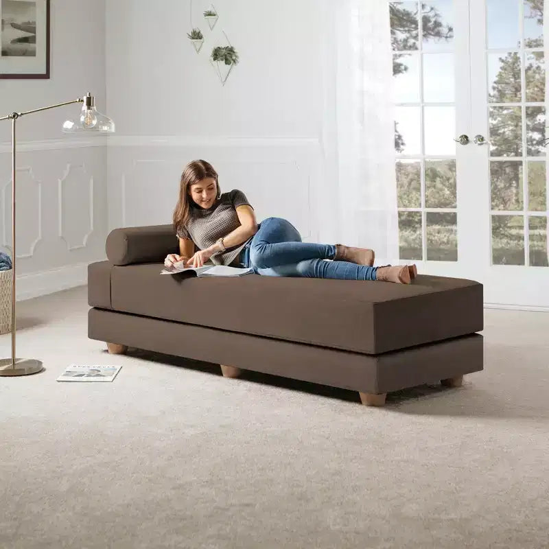 Letto da giorno / divano letto pieghevole matrimoniale - Microvelvet