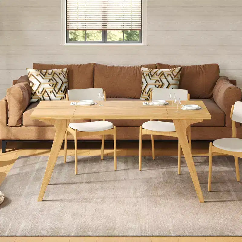 Table basse 2-en-1, table à manger extensible, table à hauteur réglable pour la maison et le bureau, gain de place - ModernLuxe