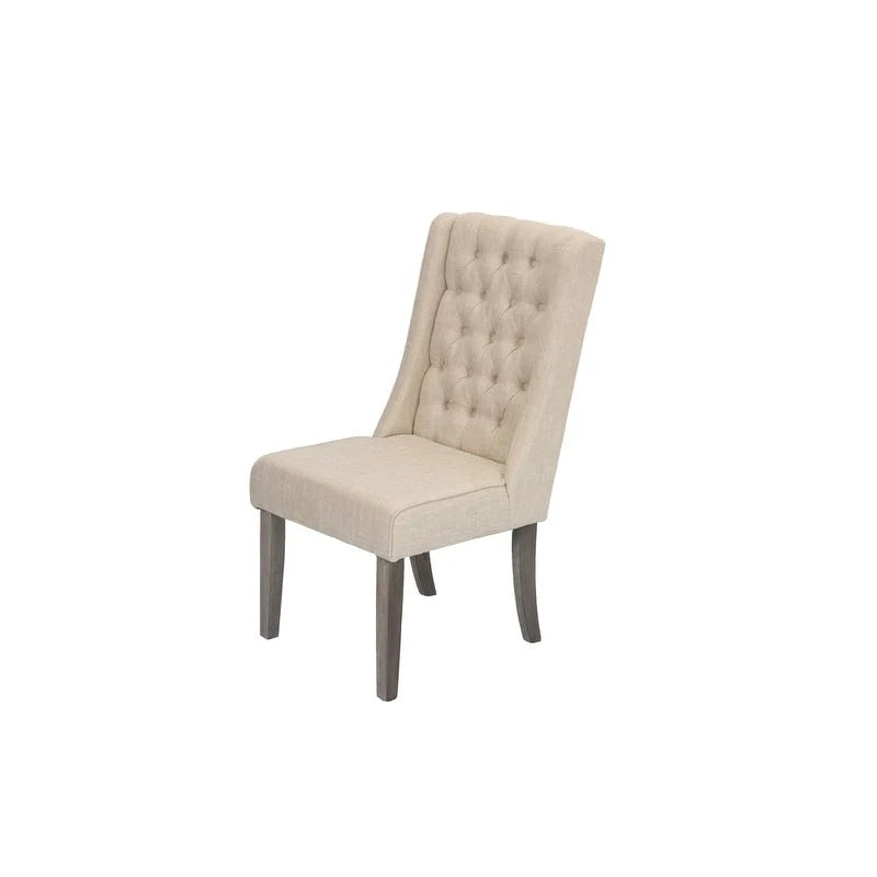 Set da pranzo rustico grigio allungabile Best Quality Furniture da 9 pezzi