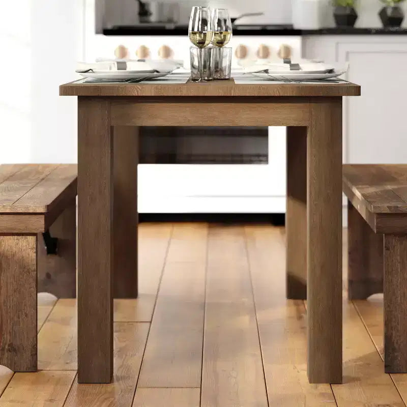 Tavolo da pranzo rettangolare in pino massello Flash Furniture, 46 x 30