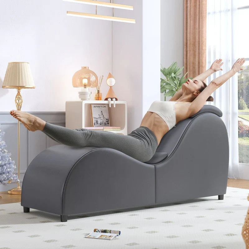 Chaise de yoga d’intérieur Mixoy, chaise longue de yoga incurvée pour s’étirer, faire de l’exercice et se détendre