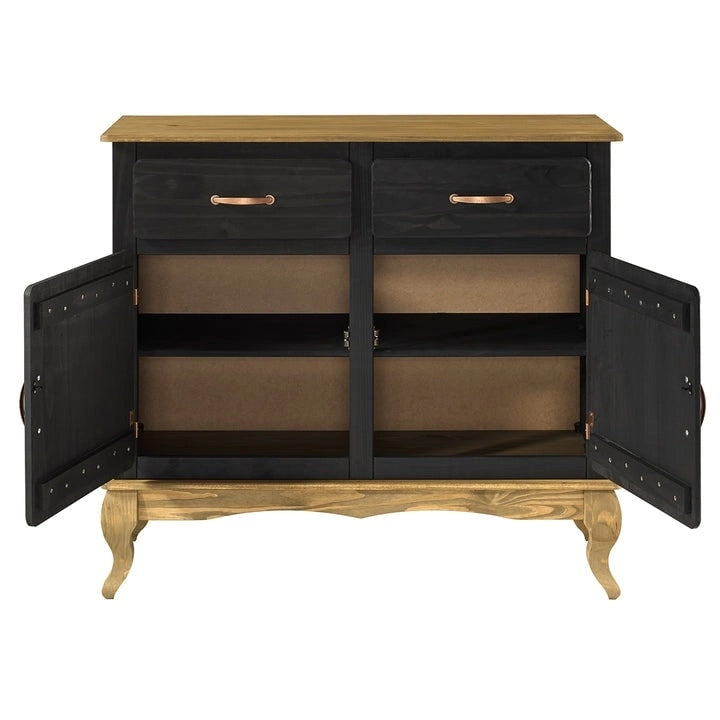 Credenza a buffet in legno verde