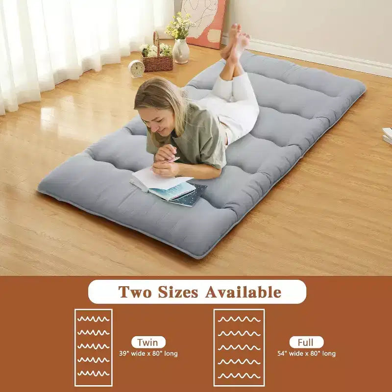 Colchão futon japonês, colchão dobrável para dormir no chão, esteira tatami para casa, colchão de campismo